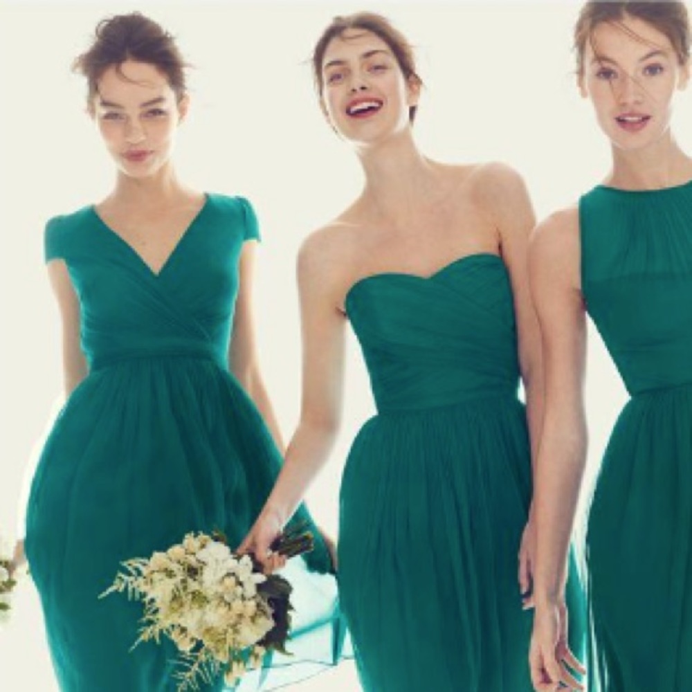 J. Crew Mirabelle Dress, Peacock Green